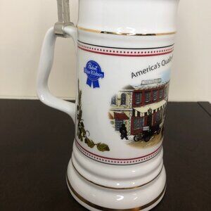 Pabst Blue Ribbon Craftsman Series 2002 Collectible Lidded Stein - RARE